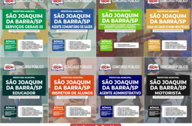 E-books e Apostilas Concurso Prefeitura de São Joaquim da Barra / SP 2022, funções: Vários Cargos