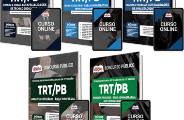 Apostilas PDF e Impressas Técnico e Analista Judiciário do Concurso do TRT-13 / PB 2022