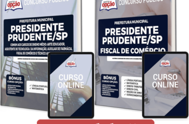 Apostilas Concurso Prefeitura de Presidente Prudente / SP 2022, empregos: Comum Níveis Médio e Técnico