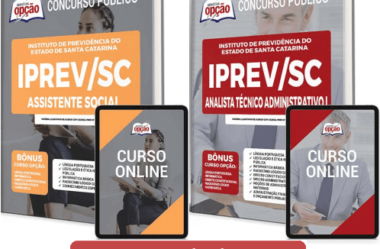 E-books e Apostilas Concurso IPREV / SC 2022, funções: Assistente Social e Analista Técnico Administrativo II