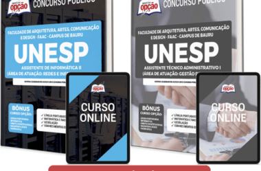 Apostilas PDF e Impressas Assistente Técnico e de Informática do Concurso da UNESP FAAC Câmpus Bauru / SP 2022