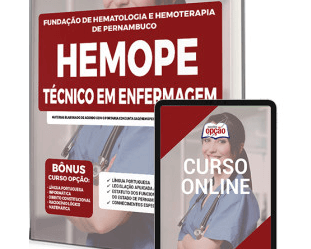 Apostila Impressa e Digital Técnico em Enfermagem do Concurso Público da HEMOPE / 2022