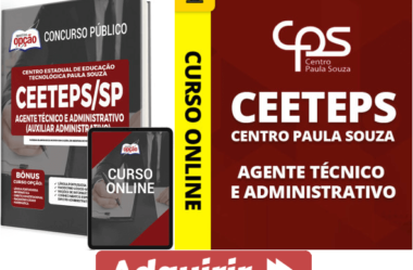 Opção Apostilas e Curso Concurso do CEETEPS SP 2022 / 2023, cargo: Auxiliar Administrativo