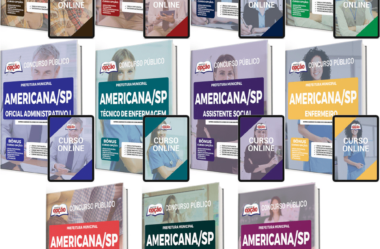Apostilas (Livro) e Digital Concurso da Prefeitura de Americana SP 2022 / 2023, nos empregos de: Vários Cargos