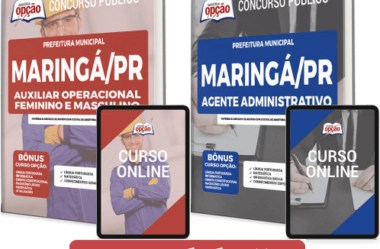 Apostilas PDF (download) e Impressas Concurso SEGEP Maringá PR 2022 / 2023, Agente Administrativo e Auxiliar Operacional