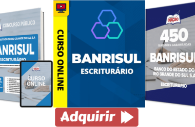 Apostila, Curso e Questões Concurso Público BANRISUL 2022 / 2023, cargo: Escriturário