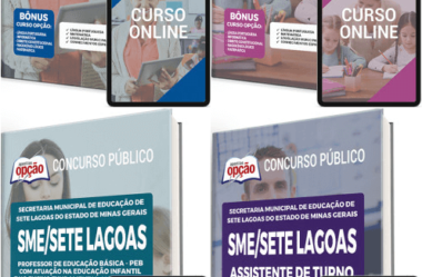 Apostilas PDF e Impressas Pedagogo, Cuidador, Assistente e Professor do Concurso da SME de Sete Lagoas MG 2023