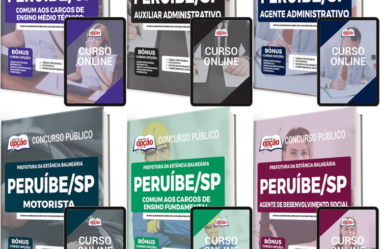 Apostilas Vários Cargos do Concurso da Prefeitura de Peruíbe SP 2022 / 2023