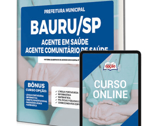 Apostila Impressa e Digital Agente Comunitário de Saúde do Concurso da Prefeitura de Bauru SP 2023