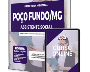 Opção Apostilas Concurso Prefeitura Poço Fundo / MG 2023, cargo: Assistente Social