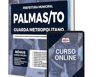 Estude Apostila Concurso Prefeitura de Palmas TO 2022 / 2023, Guarda Metropolitano