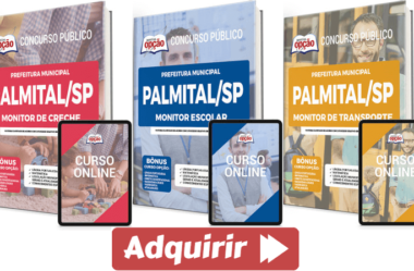 E-books e Apostilas Seletivo Palmital SP 2022 / 2023, funções: Monitor de Creche, Escolar e Transporte