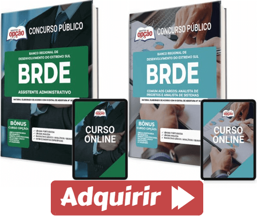 Apostila BRDE em PDF - Assistente Administrativo 2023