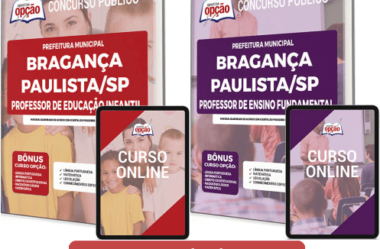 Apostilas Processo Seletivo Prefeitura Bragança Paulista SP 2022 / 2023, Professores