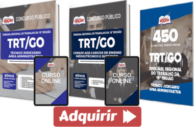 Apostilas (Livro) e Digital Concurso TRT-18 GO 2022 / 2023, Técnico e Analista Judiciário