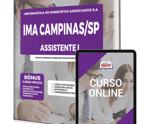 Apostila Concurso IMA Campinas / SP 2023, cargo: Assistente I