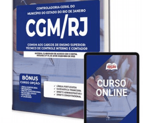 Apostila Concurso CGM / RJ 2023, empregos: Técnico de Controle Interno e Contador