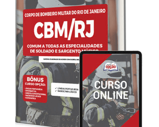 Apostila Concurso CBM / RJ 2023, empregos: Soldado BM e 3º Sargento BM Músico