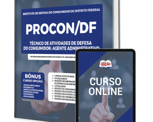 E-book e Apostila Concurso PROCON / DF 2023, função: Agente Administrativo