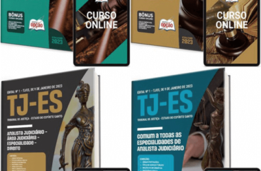 Apostilas (Livro) e Digital Concurso do TJ / ES 2023, nos empregos de: Analista Judiciário