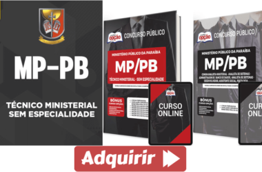 Apostilas e Curso Técnico e Analista Ministerial do Concurso do MP/ PB 2023