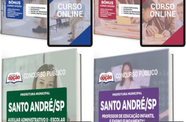 Apostilas Concurso Prefeitura de Santo André / SP 2023, Cargos da Educação