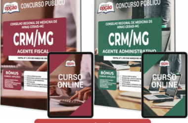 E-books e Apostilas Concurso CRM / MG 2023, Agente Fiscal e Agente Administrativo