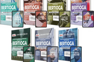 Apostilas Opção PDF e Livro Concurso Prefeitura Bertioga / SP 2023, Vários Cargos