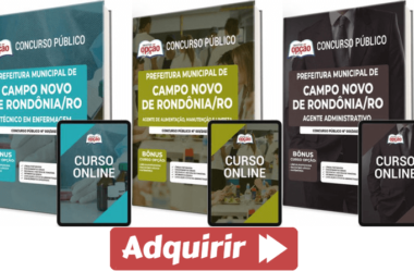 Apostilas Preparação Concurso Prefeitura Campo Novo de Rondônia / RO 2023, Várias Funções