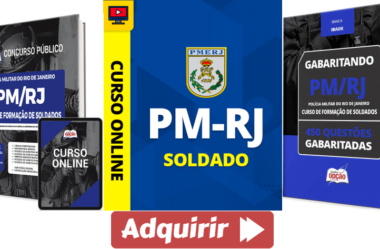 Apostila, Curso e Questões de Preparação Concurso PM / RJ 2023, Soldado PM