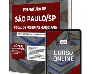 Apostila Concurso Prefeitura São Paulo / SP 2023, Fiscal de Posturas Municipais