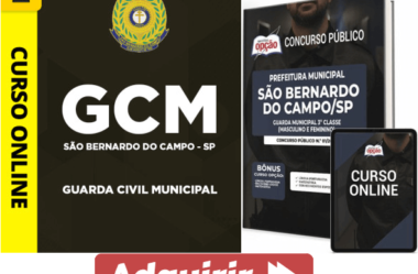 Estude Apostila e Curso Concurso Prefeitura São Bernardo do Campo / SP 2023, Guarda Civil Municipal