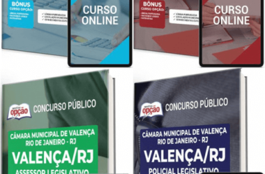 Apostilas Concurso Câmara Valença / RJ 2023, Policial, Auxiliar, Assessor e Agente Administrativo