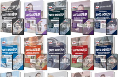 Materiais de Estudo Concurso Prefeitura de Santo André / SP 2023, funções: Vários Cargos