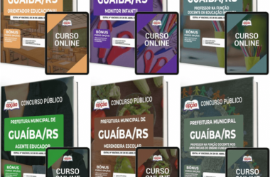 Apostilas Impressas e Digitais Vários Cargos Concurso Prefeitura de Guaíba / RS 2023