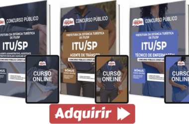 Apostilas Vários Cargos do Concurso Público da Prefeitura de Itu / SP 2023