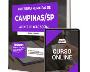 Concurso Prefeitura Campinas / SP 2023, Apostila Agente de Ação Social