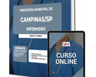 E-book e Apostila Concurso Prefeitura Campinas / SP 2023, Enfermeiro