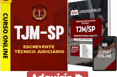 Apostila e Curso Concurso TJM / SP 2023, Escrevente Técnico Judiciário
