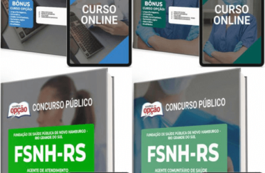 Apostilas Impressas e PDF Concurso FSNH / RS 2023, Diversos Cargos