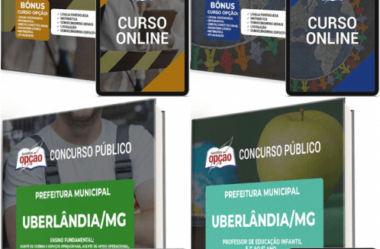 E-books e Apostilas Concurso Prefeitura Uberlândia / MG 2023, Vários Cargos