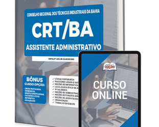 Concurso CRT / BA 2023, Apostila Preparatória Assistente Administrativo