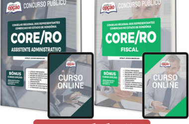 Apostilas Concurso CORE / RO 2023, Assistente Administrativo e Fiscal