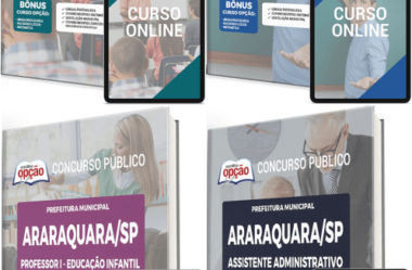 Apostilas Assistente Administrativo e Professores Concurso Araraquara / SP 2023