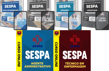 Apostilas e Cursos Concurso SESPA Pará 2023, Vários Cargos
