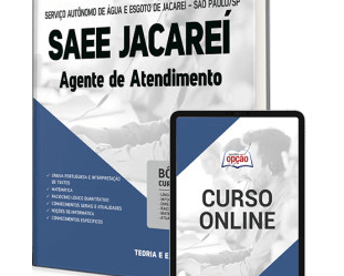 Apostila Concurso SAAE Jacareí / SP 2023, Agente de Atendimento