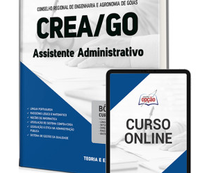 Estude Apostila Concurso CREA / GO 2023, Assistente Administrativo