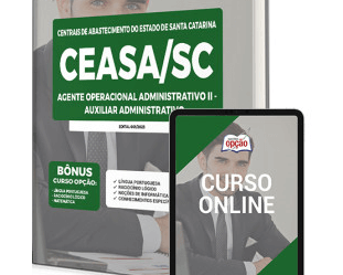 Material Estudo Concurso Ceasa / SC 2023, Auxiliar Administrativo