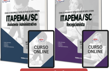 Apostilas Assistente ADM e Recepcionista Concurso Câmara Itapema / SC 2023