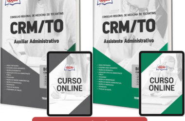 Apostilas Concurso CRM / TO 2023, Assistente e Auxiliar Administrativo